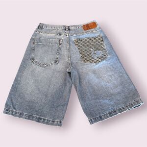 PHAT FARM Baggy Y2K Hip Hop Streetwear Embroidered Jorts Shorts
